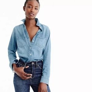 J. Crew Everyday Chambray Shirt Button Up